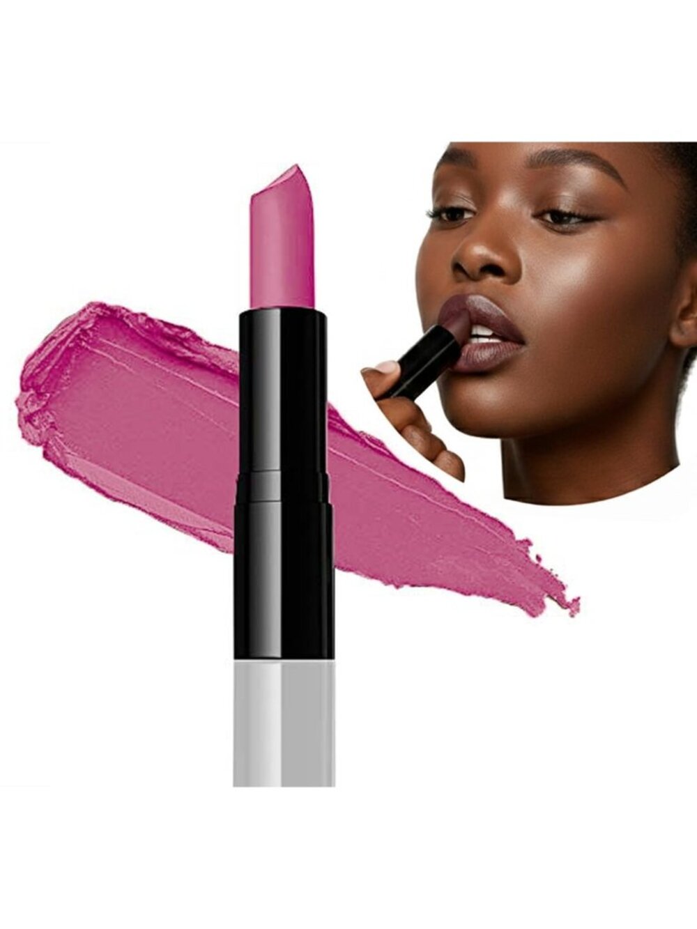 Women's Hot to Trot Luxury Deeper Skin Tones Demi Matte Moisturizing Lipstick